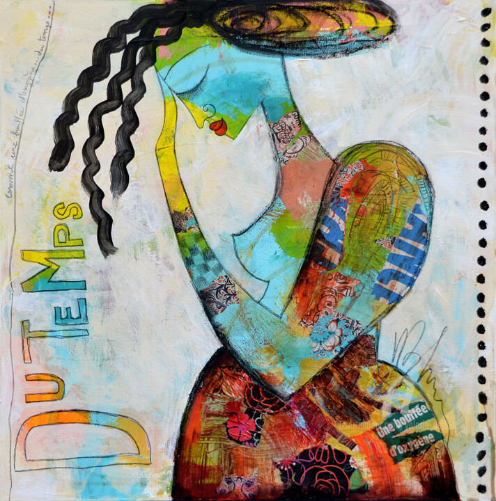 Peinture intitulée "Du temps comme une…" par Valérie Depadova, Œuvre d'art originale, Acrylique