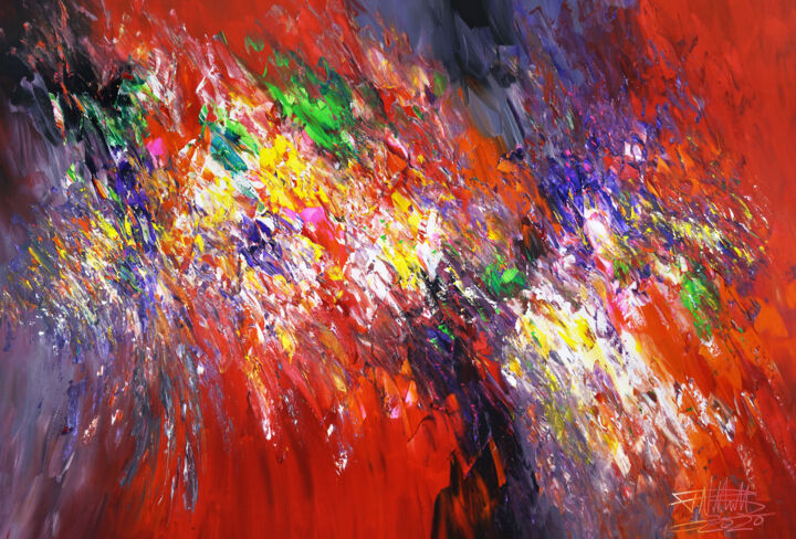 Amazing Red Daydream XL 1 绘画, 41.3x61 in