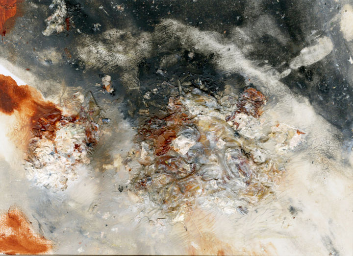 Painting titled "Attack Ships on Fir…" by Jim Fischer, Original Artwork, Oil