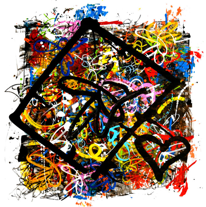 Feuille de Piaf #32 绘画, 19.7x19.7 in