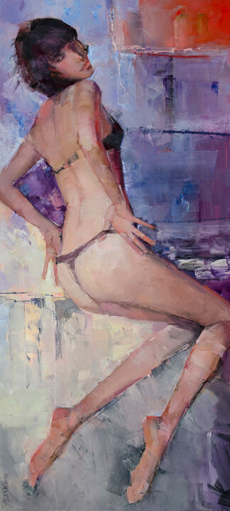 String 绘画, 68.9x31.5 in