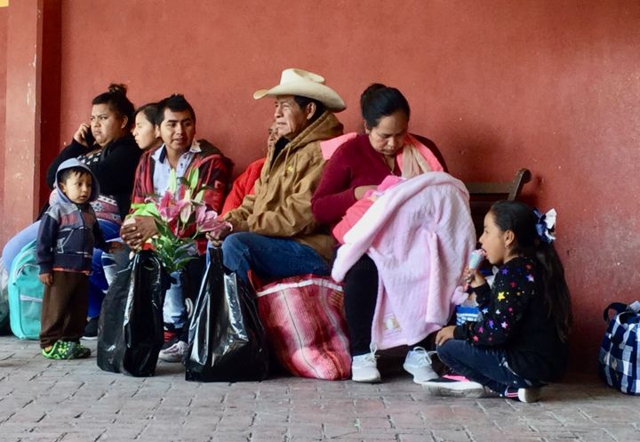 Photography titled "A Mexican Family" by Barry Sugarman, Original Artwork, Non Manipulated Photography