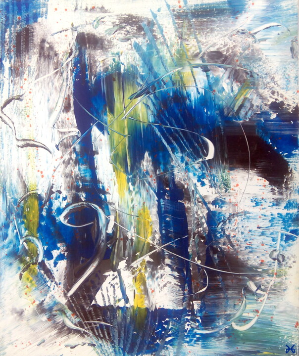Peinture intitulée "Dynamisation (Dynam…" par Davidian Gotis Abstraction Abstraite, Œuvre d'art originale, Acrylique