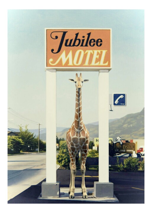 Refugee at the Jubilee Motel 数字艺术, 27.6x19.7 in