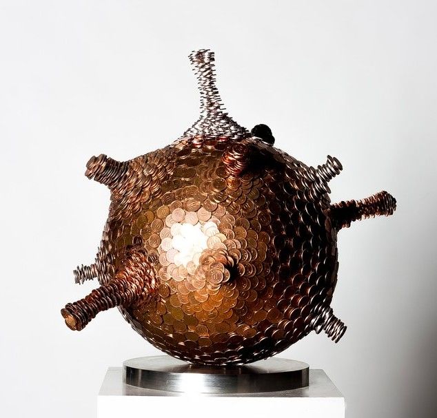 Sculpture titled "Laminate II" by Seungwoo Kim, Original Artwork, Stainless Steel