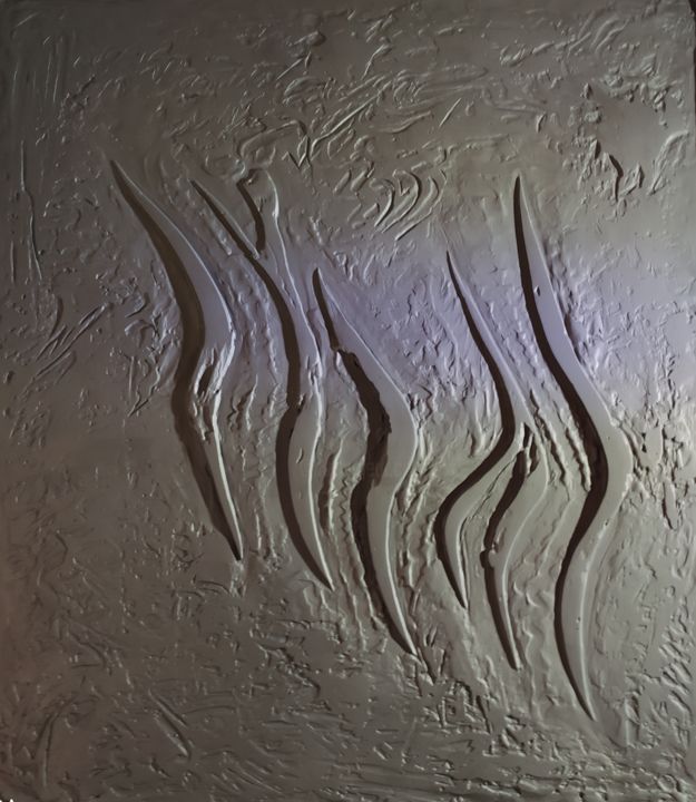 Sculptuur getiteld "Beginning" door Volodymyr Mudryi, Origineel Kunstwerk, Acryl