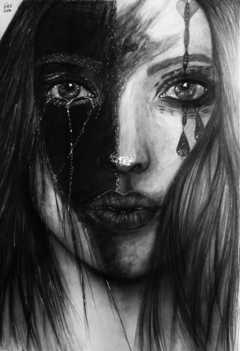 Tears of heart 图画, 18.5x13 in