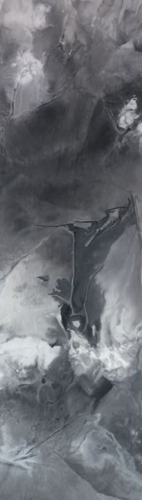 Painting titled ""The Diving Ink" 墨道…" by Lanying Yu, Original Artwork, Ink