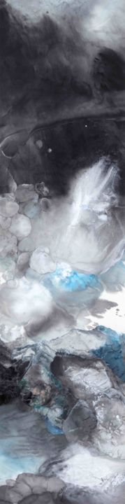 Painting titled ""The Deep" 深海墨道 #17…" by Lanying Yu, Original Artwork, Ink