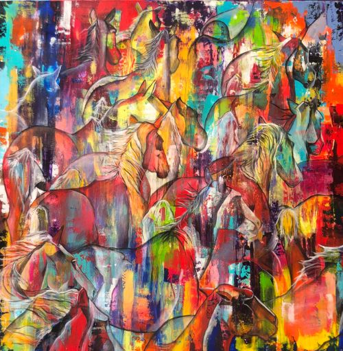 绘画,  47.2x47.2 in 