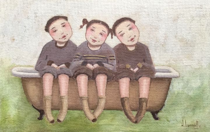 La bonne marrade - 992 绘画, 8.7x13.8 in