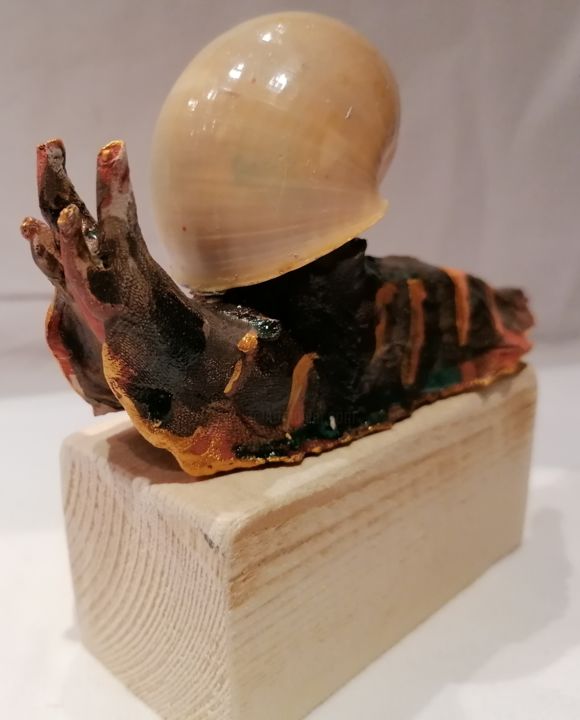 Escargot n°1 雕塑, 3x2.2 in
