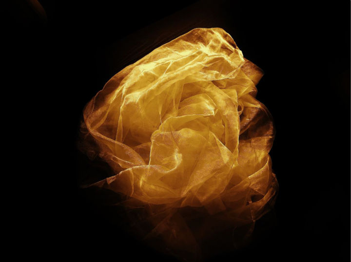 Fotografía titulada "Les Vaporeux Jaune" por Catherine Vasseur, Obra de arte original, Fotografía digital