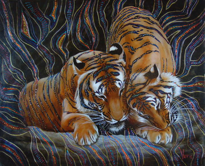 Sweet couple 绘画, 23.6x29.5 in
