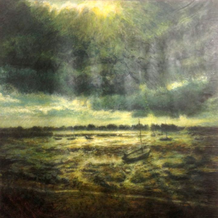 La Porte de Joie 2 绘画, 55.1x55.1 in