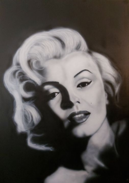 Merilyn Monroe Portait 绘画, 39.4x27.6 in