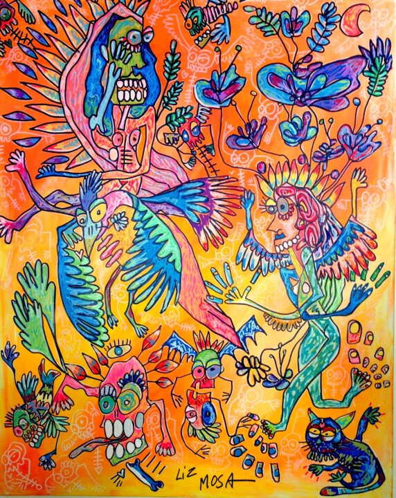 La Déesse des âges 绘画, 39.4x31.5 in