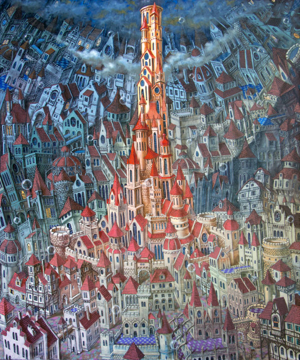 Babylon 绘画, 35.8x29.9 in