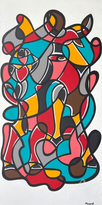 Toreador III 绘画, 39.4x19.7 in