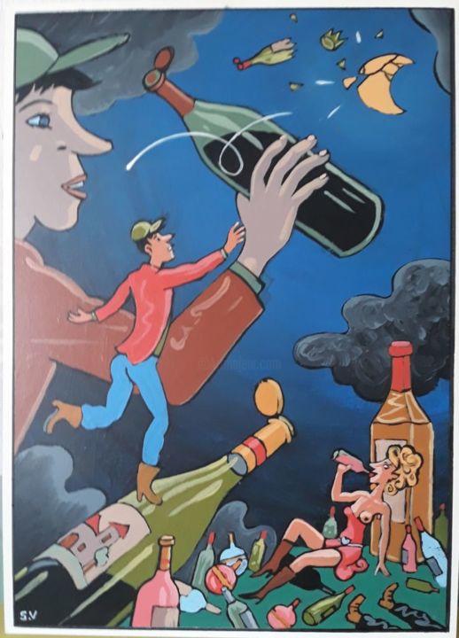 santé 绘画, 27.6x19.7 in