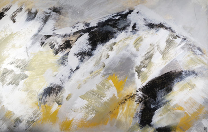 Forces Telluriques 97 绘画, 23.6x35.8 in