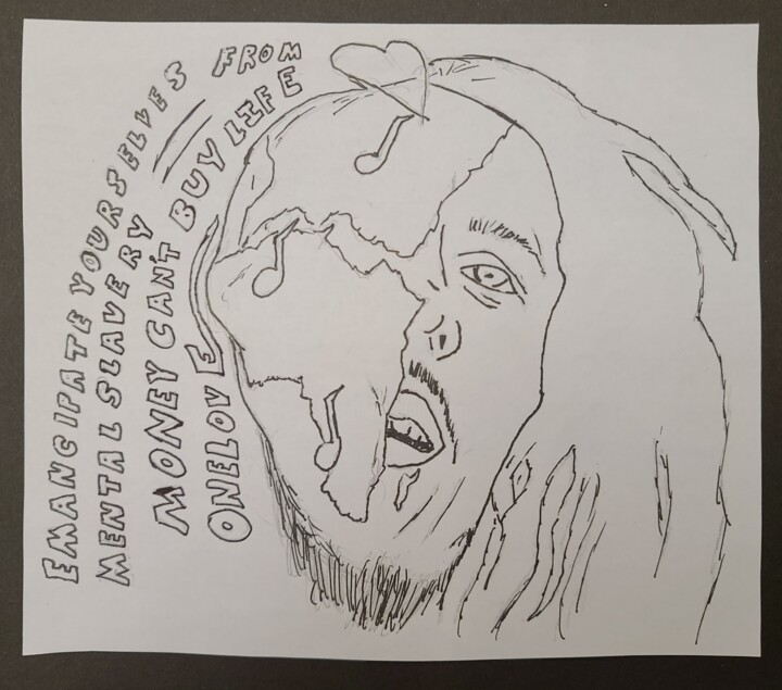 To Quote a Legend Acapella 图画, 6.5x7.5 in