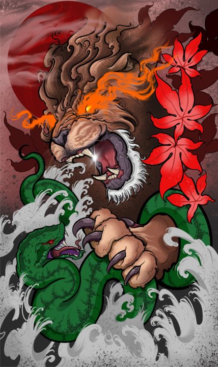 数字艺术 标题为“Armagedom” 由Lincoln Mello, 原创艺术品, 数字油画