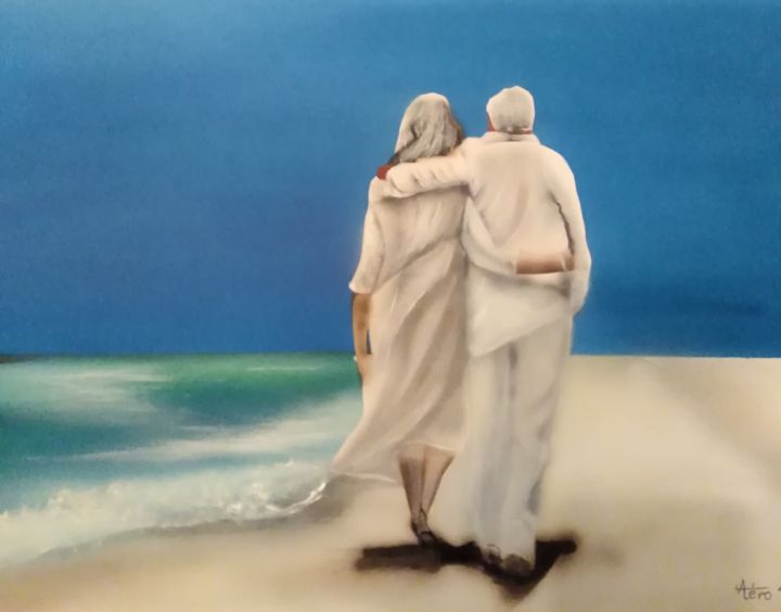 Peinture intitulée "Retraite méritée" par Aéro, Œuvre d'art originale, Acrylique
