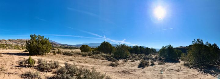 Photography titled "Chemtrail Desert Pa…" by Igzotic, Original Artwork, Digital Photography