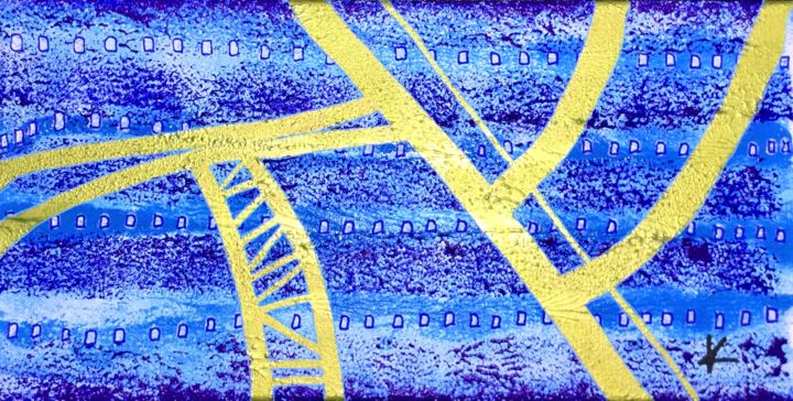 AO KINTSUGI 绘画, 7.9x15.8 in