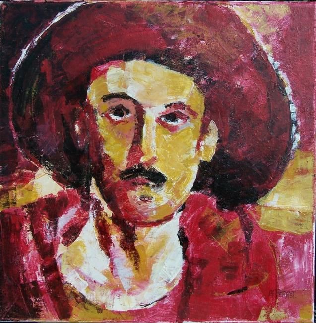 Peinture intitulée "à l'ombre de mon so…" par Anne-Frédérique Ferret, Œuvre d'art originale, Huile