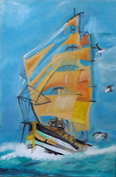 Gemi 绘画, 27.6x19.7 in