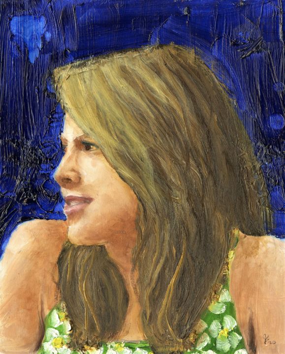 Painting titled "Cody" by Jim Fischer, Original Artwork, Oil