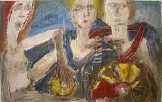 Painting titled "karneva7" by Marijana Zebeljan, Original Artwork
