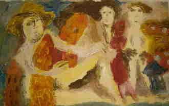 Painting titled "karneva8" by Marijana Zebeljan, Original Artwork