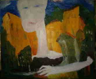 Painting titled "karneval11" by Marijana Zebeljan, Original Artwork