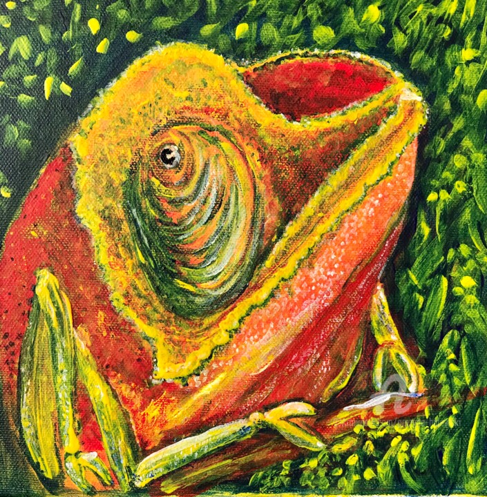 Cameleon 绘画, 7.9x7.9 in