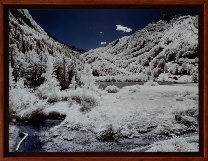 Fotografie getiteld "Derborence" door Nicolas Frank, Origineel Kunstwerk, Digitale fotografie Gemonteerd op Frame voor houte…