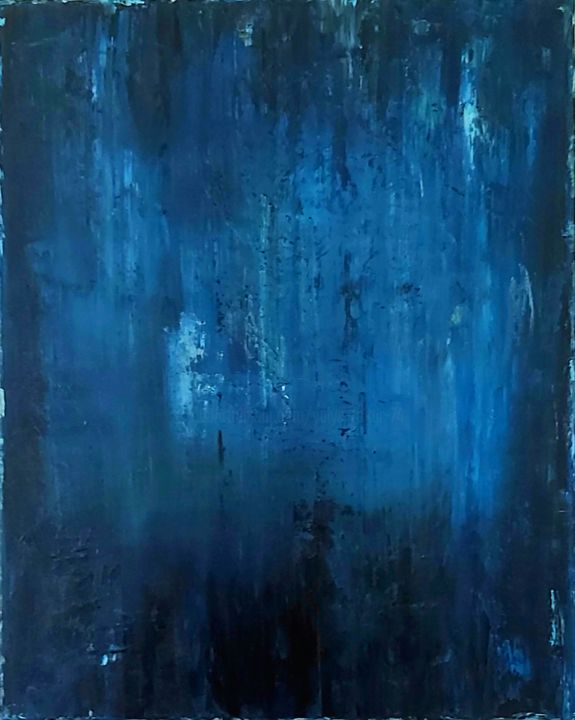 Night 绘画, 19.7x15.8 in