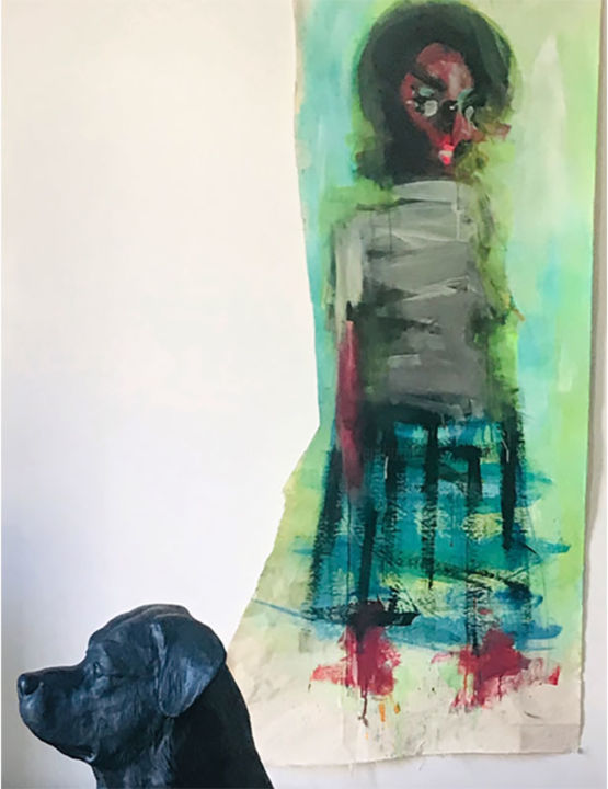 Canvas oddment 绘画, 43.3x31.5 in