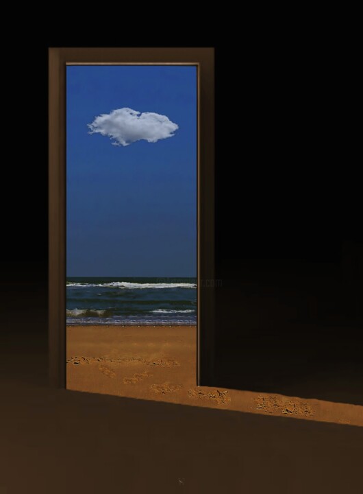 Digital Arts titled "IMAGINE ... it's ea…" by Astr, Original Artwork, Manipulated Photography Mounted on Aluminium