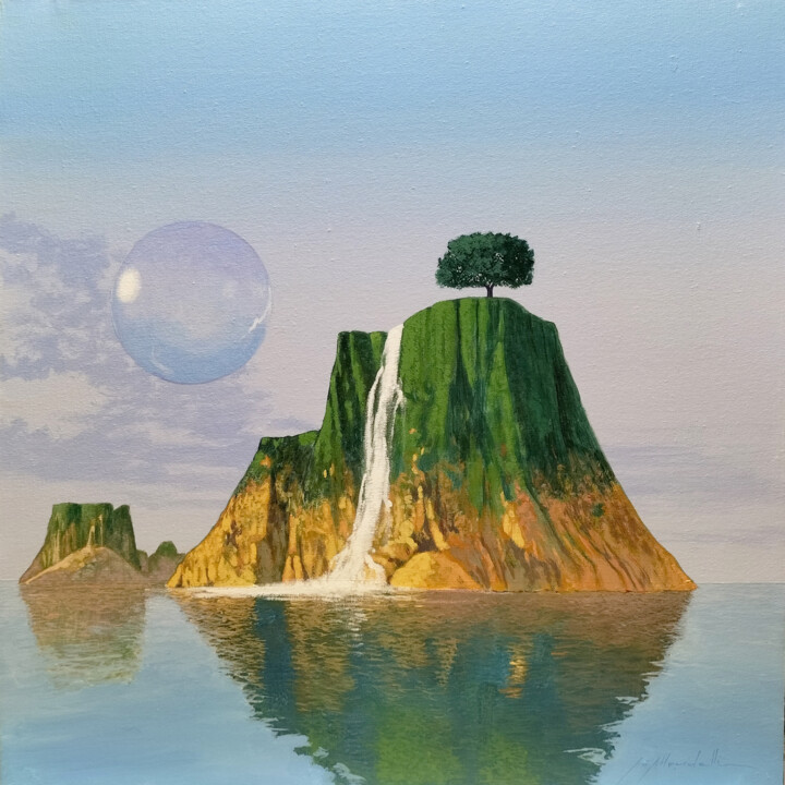 L'isola della vita 绘画, 23.6x23.6 in