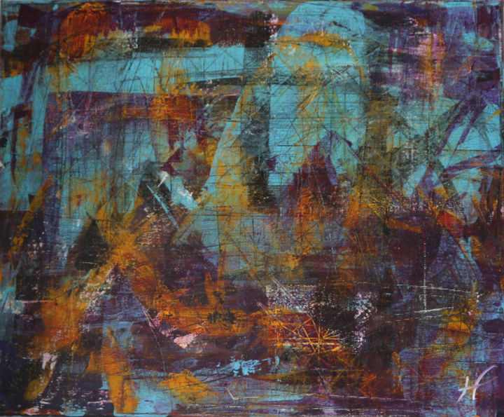 Peinture intitulée "SETUBAL" par Lénon B, Œuvre d'art originale, Acrylique Monté sur Châssis en bois