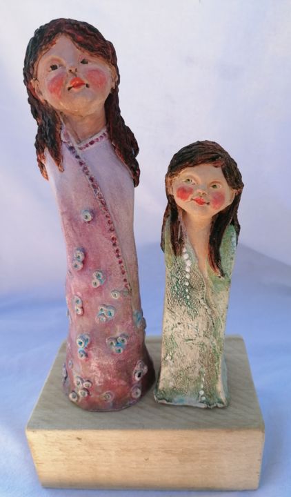Les soeurettes 雕塑, 8.7x2.6 in