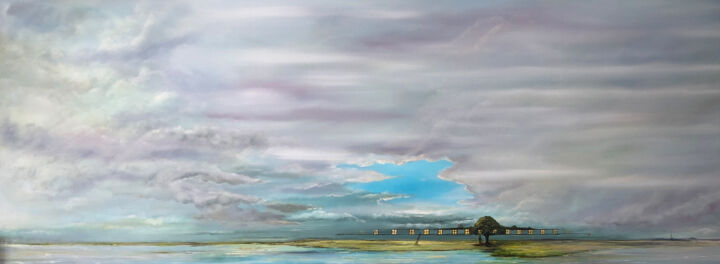 Sommerloch 绘画, 19.7x55.1 in