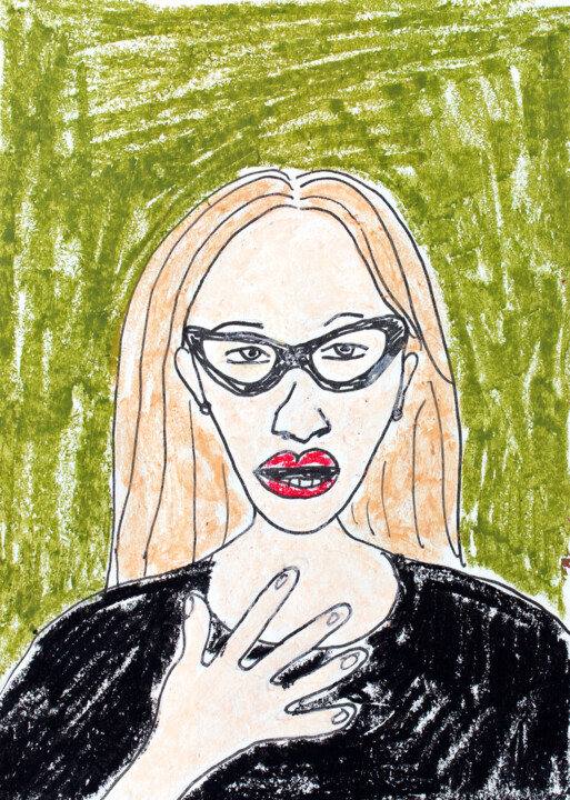 Tekening getiteld "Ruth" door Lana Krainova, Origineel Kunstwerk, Pastel