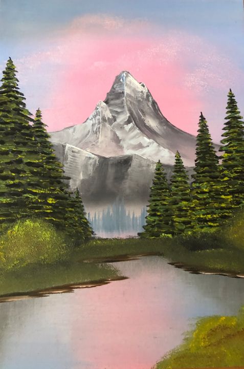 Painting titled "Умиротворение" by Samanta Voetskaia, Original Artwork, Oil