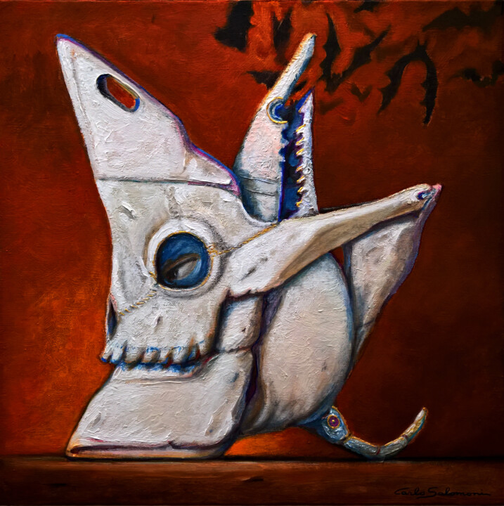 THE SHIP OF LOST DREAMS 绘画, 15.8x15.8 in