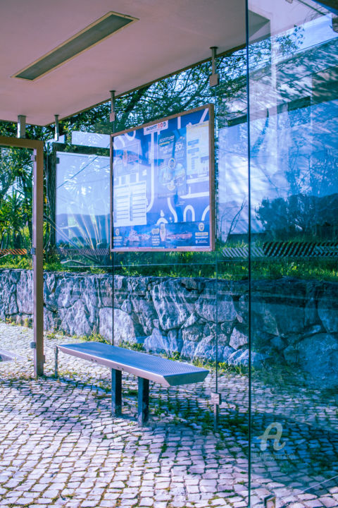 Photography titled "bus station" by Mg Photography, Original Artwork, Digital Photography