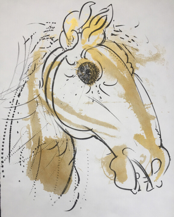 the horse 印花与版画, 20x16 in